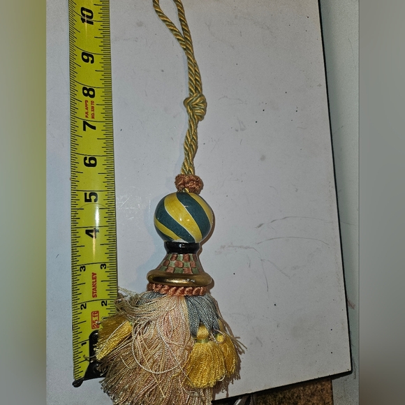 Mackenzie Childs Vintage 1990's Majolica Tassel - Picture 2 of 3